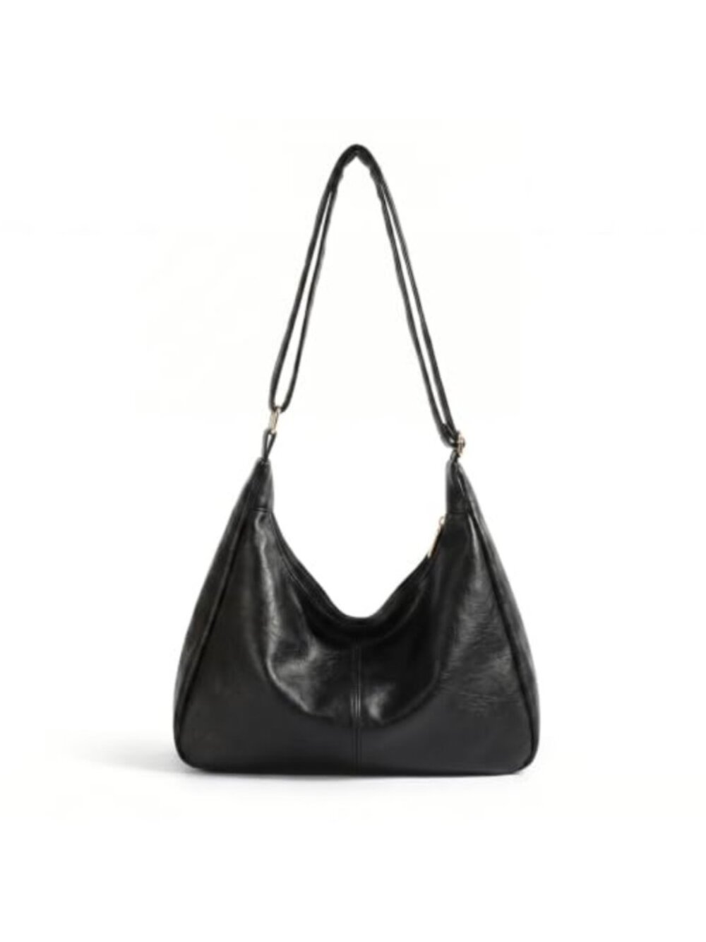 Slouchy Hobo Shoulder Bag Soft Faux Leather Crossbody Purse Adjustable Strap